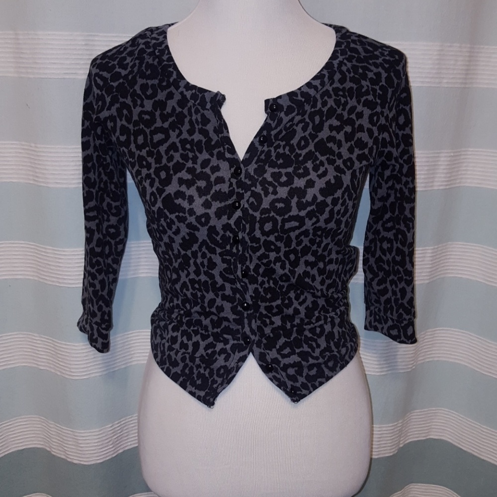 Leopard print cardigan